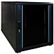 12U mini patchkast met glazen deur 600x1000x720mm (BxDxH)