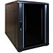 15U mini patchkast met glazen deur 600x1000x860mm (BxDxH)