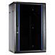 18U wandkast ongemonteerd met glazen deur 600x450x900mm (BxDxH)