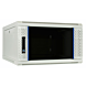 6U witte wandkast met glazen deur 600x600x368mm (BxDxH)