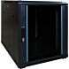 12U mini patchkast met glazen deur 600x800x720mm (BxDxH)