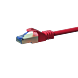 CAT6a S/FTP (PIMF) patchkabel 1m rood