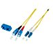 Single-mode glasvezel patchkabel, LC/APC-SC/APC, SM 9/125, LS0H, duplex, G.657.A 2m