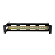 2U DIN rail voor 19 inch patchkasten
