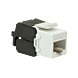 CAT6a UTP Keystone Connector - Toolless - Zwart/Wit