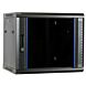 9U wandkast ongemonteerd met glazen deur 600x450x500mm (BxDxH)