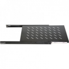 1U uitschuifbare legbord voor patchkast, 19inch 1200 mm diepte, Max 18Kg