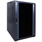 18U patchkast met glazen deur 600x800x1000mm (BxDxH)