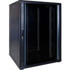 22U patchkast met glazen deur 800x800x1200mm (BxDxH)