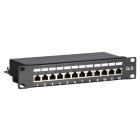 Patchpanel 10 inch Cat5e FTP - 12 poorts