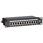 Patchpanel 10 inch Cat6 FTP - 12 poorts