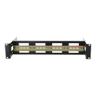 2U DIN rail voor 19 inch patchkasten