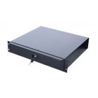 19 inch afsluitbare lade  - 2U