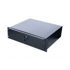 19 inch - afsluitbare lade - 3U