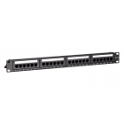 Patchpaneel Cat6 UTP 19 inch 24 poort RJ45 LSA en 110 blokmontage 1U