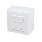 CAT6 UTP / STP opbouwdoos, wit