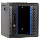 10 inch 6U patchkast met glazen deur 312x310x352mm (BxDxH)