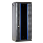 10 inch 15U patchkast met glazen deur 312x310x752mm (BxDxH)