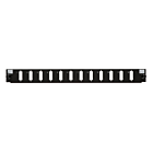 Front LC/SC 12 poorts zwart quad/duplex geschikt voor universele glasvezel lade