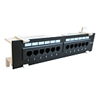 Wallmount patchpanel Cat6 UTP - 12 poorts