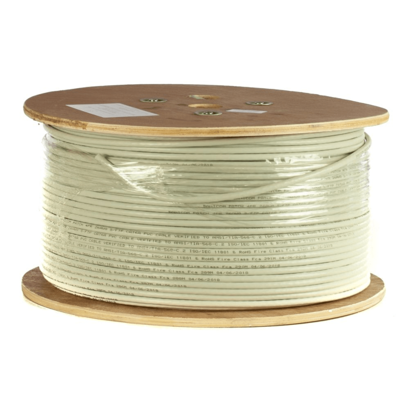 DANICOM CAT6A 100% koper U/UTP 305m kabel op rol stug -  LSZH (Cca)