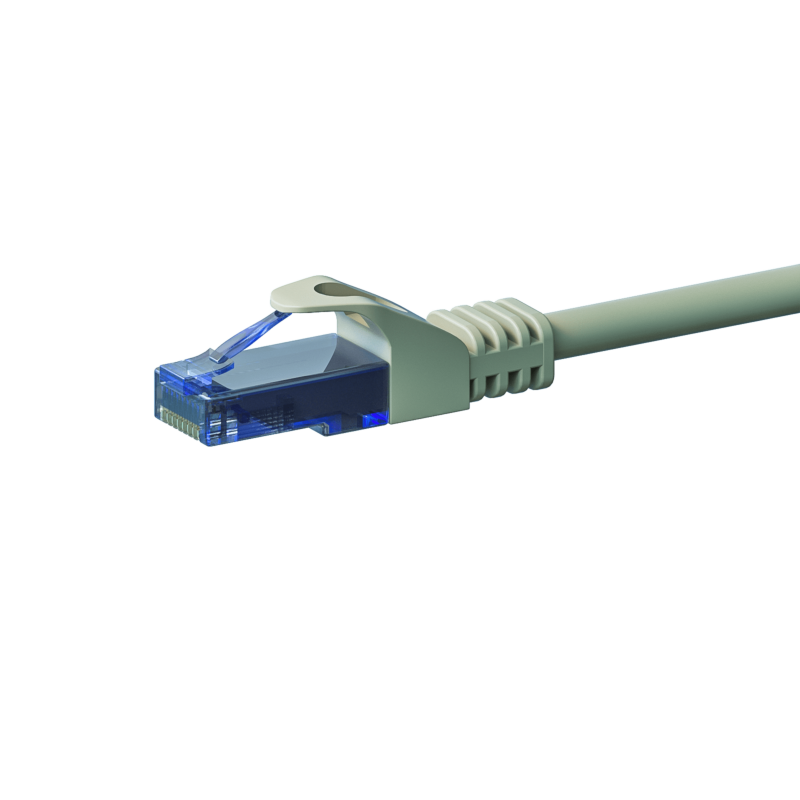 UTP CAT6a patchkabel 1m grijs - 100% koper
