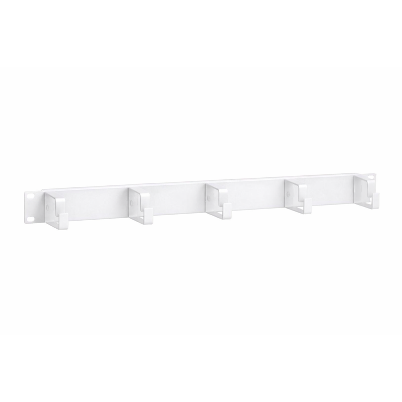 1U metalen rangeerpaneel - kabelhouder 19 inch, wit