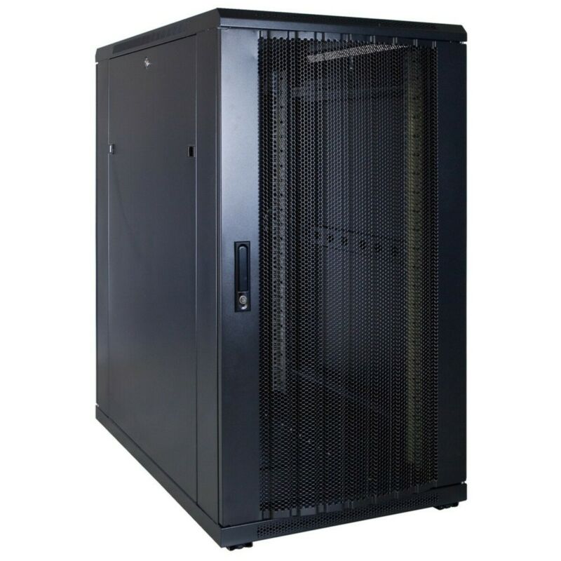 22U patchkast met geperforeerde deur 600x1000x1200mm (BxDxH)