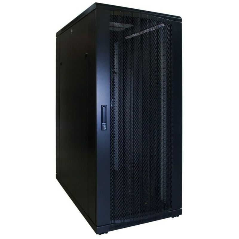 27U patchkast met geperforeerde deur 600x1000x1400mm (BxDxH)