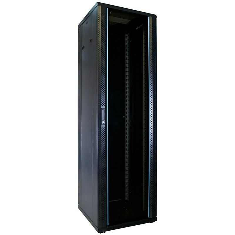 42U patchkast met glazen deur 600x600x2000mm (BxDxH)