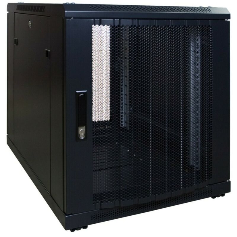12U mini patchkast met geperforeerde deur 600x600x720mm (BxDxH)