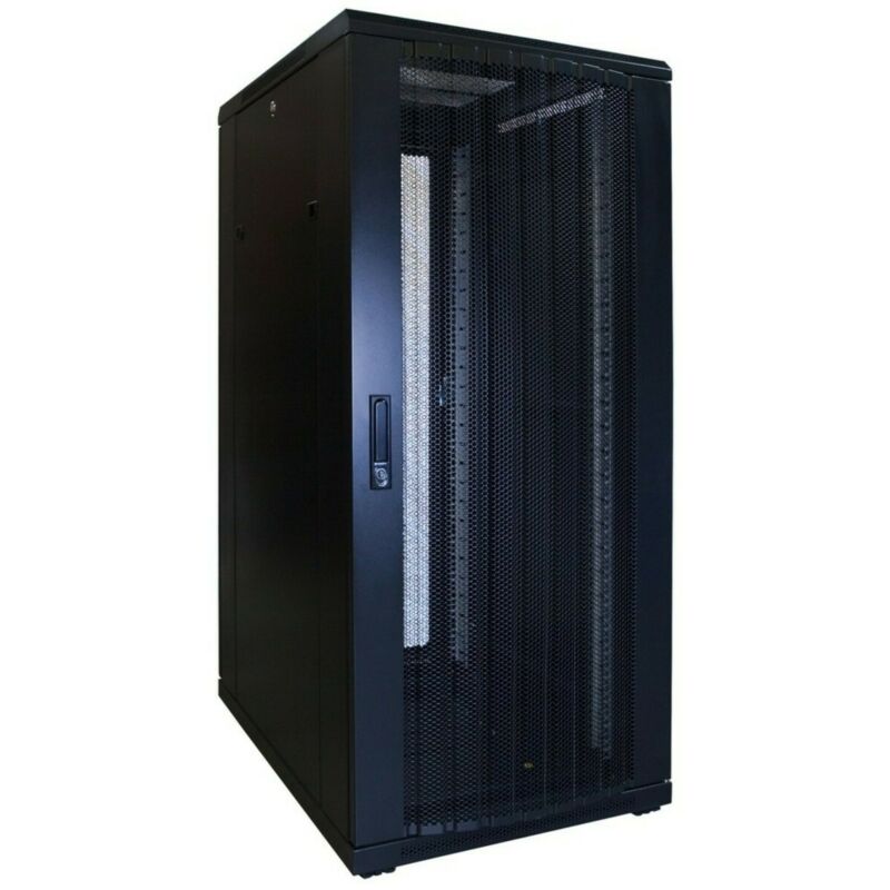 27U patchkast met geperforeerde deur 600x800x1400mm (BxDxH)