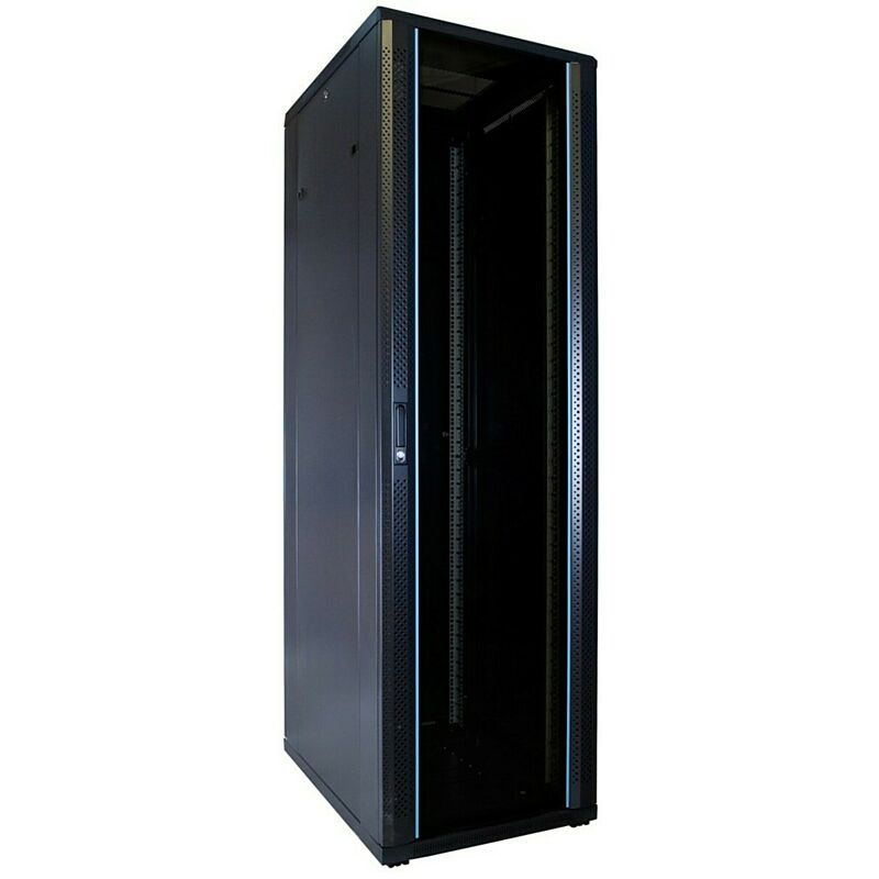 42U patchkast met glazen deur 600x800x2000mm (BxDxH)