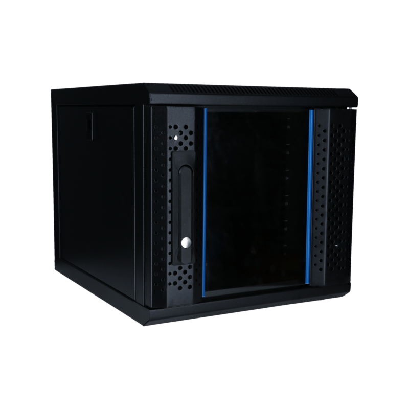 10 inch 6U patchkast met glazen deur 370X450X370mm (BxDxH)