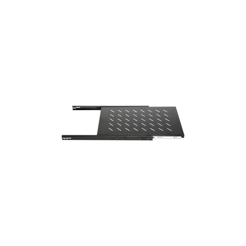 1U uitschuifbaar legbord voor 19" patchkasten van 800 mm diepte, Max 18KG.