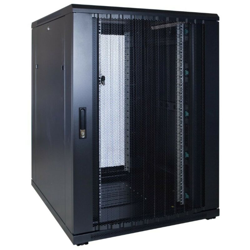 22U patchkast met geperforeerde deur 800x1000x1200mm (BxDxH)