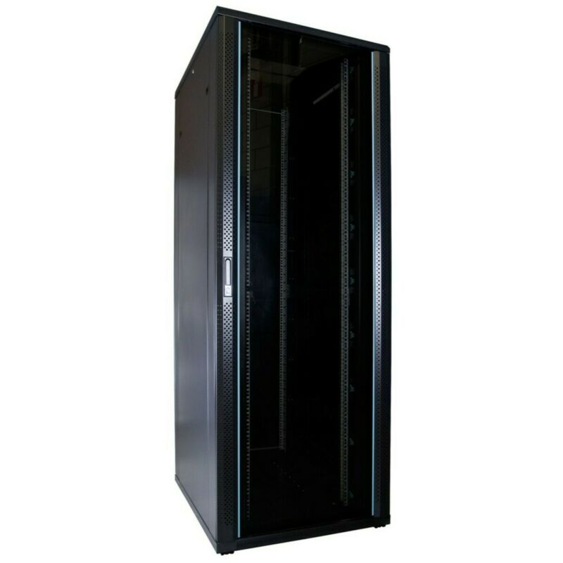 47U patchkast met glazen deur 800x1000x2200mm (BxDxH)