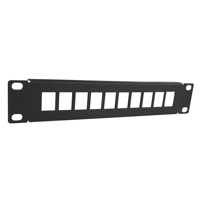 1U Patchpaneel Keystone 10 inch 8 poort RJ45