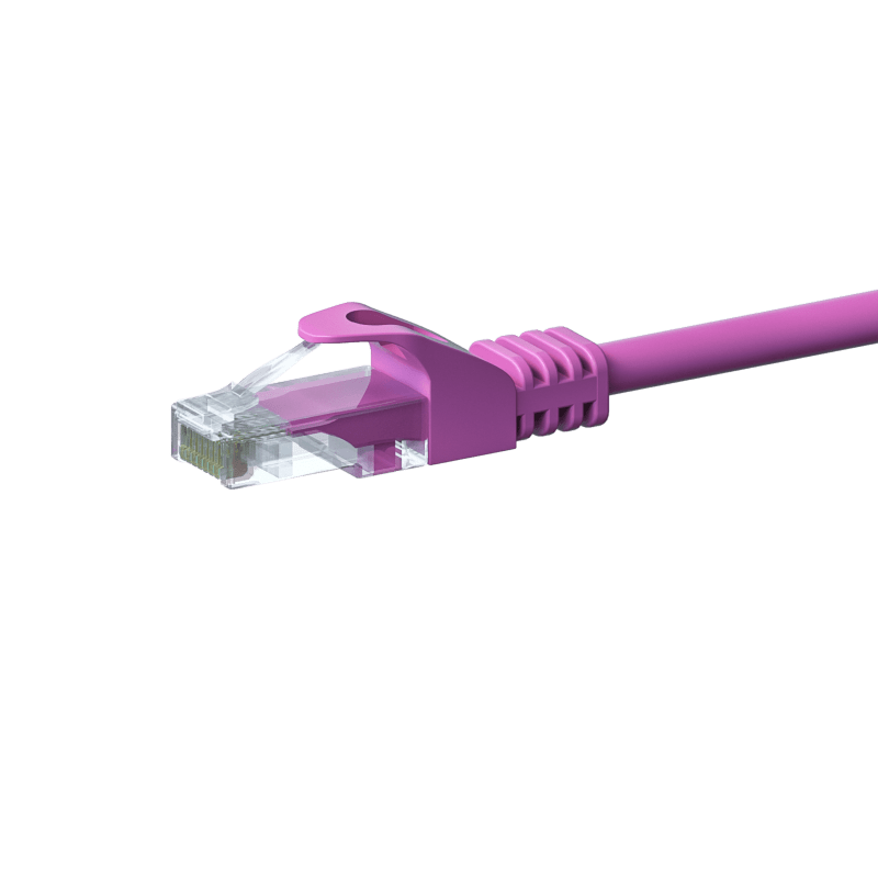 UTP CAT5e patchkabel 50m roze - 100% koper