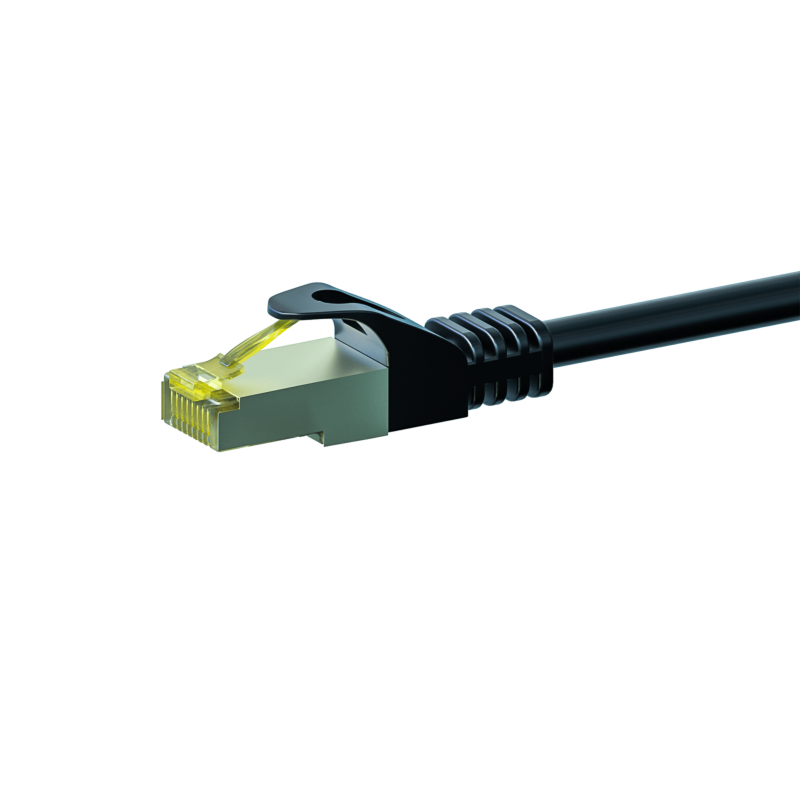 Cat7 S/FTP (PIMF) patchkabel 15m zwart