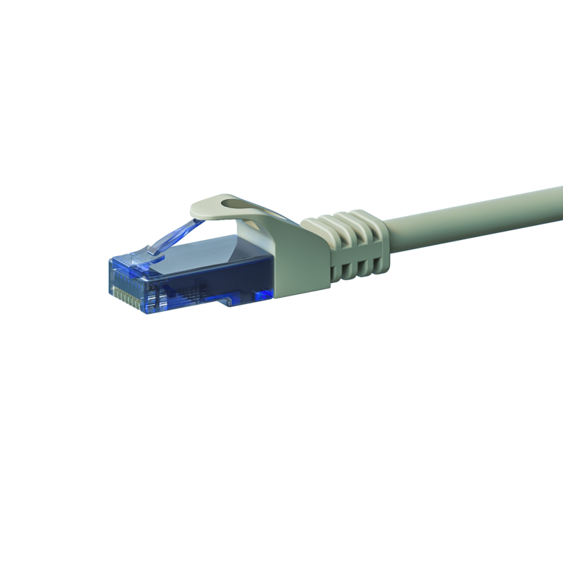 UTP CAT6a patchkabel 7,50m grijs - 100% koper