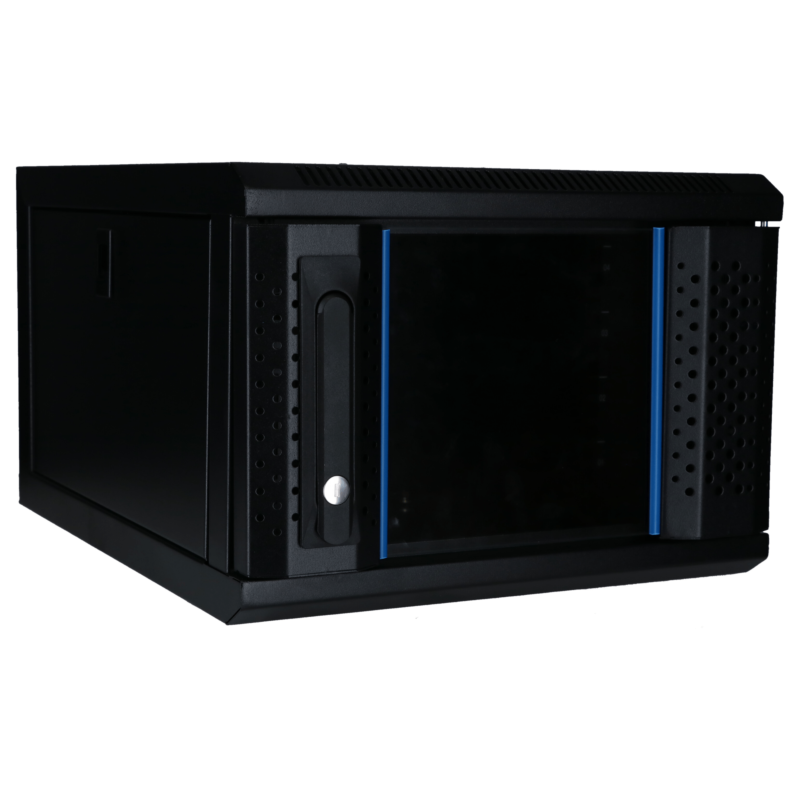 10 inch 4U serverkast met glazen deur 370x450x264mm (BxDxH)