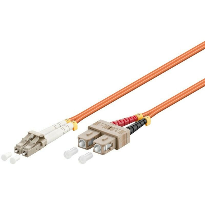 Multimode patchkabel LC-SC 1m, duplex 50/125 OM2
