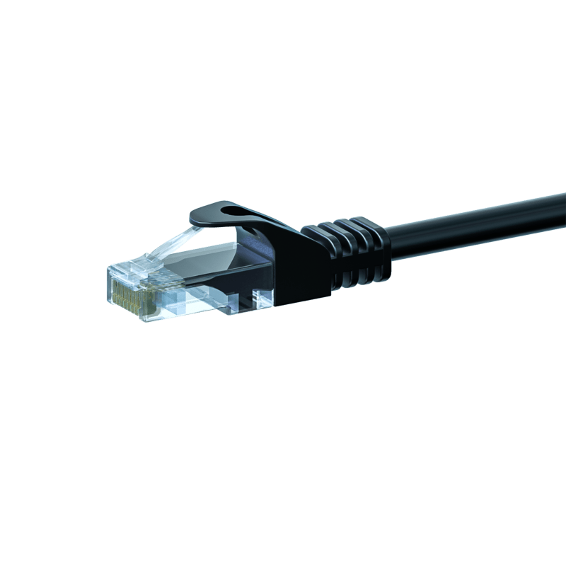 UTP CAT5e patchkabel 2m zwart - 100% koper
