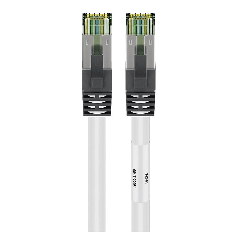 Cat8 S/FTP (PIMF) patchkabel 3m wit