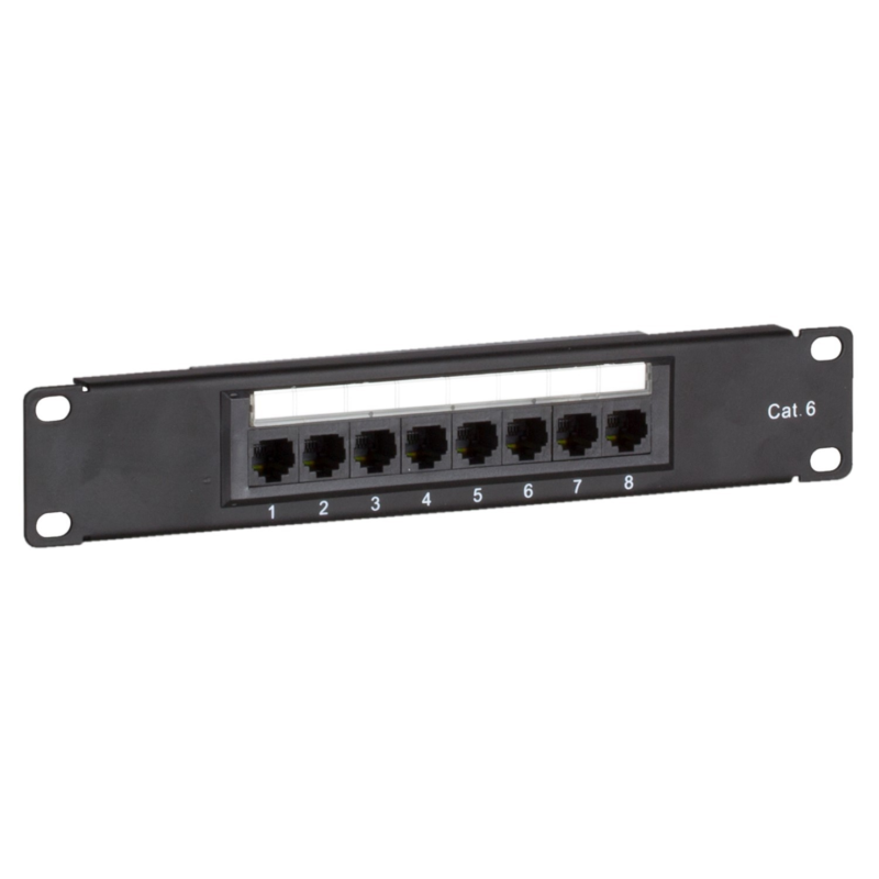 Patchpanel 10 inch Cat6 UTP - 8 poorts