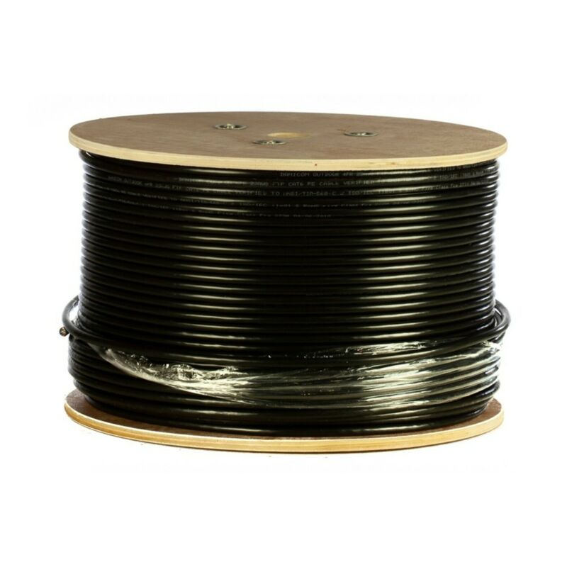 DANICOM CAT6 FTP 305m Buitenkabel op rol stug - PE (Fca)