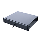 19 inch afsluitbare lade  - 2U