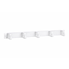 1U metalen rangeerpaneel - kabelhouder 19 inch, wit