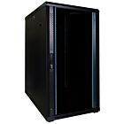 22U patchkast met glazen deur 600x800x1200mm (BxDxH)